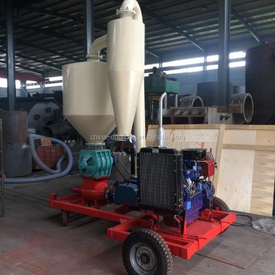 China Stainless Steel Truck Use Rice Sucking Conveyor Grain Conveyor Seaport Use Grain Transporting System Mobile Pneumatic Conveyor for sale