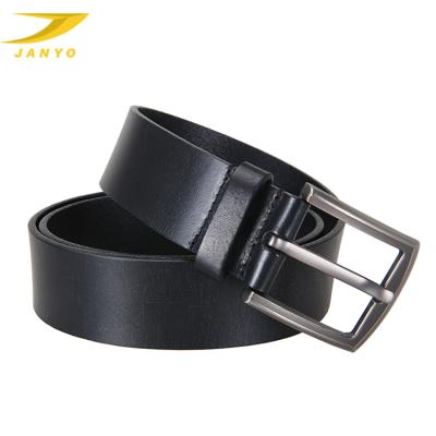 China Black Cowhide JANYO Brand Casual Style Man Genuine Leather Belt for sale