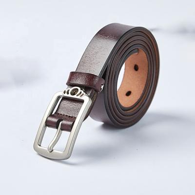 China Factory Wholesale Fashionable Metal Buckle PU Casual Belt For Women for sale