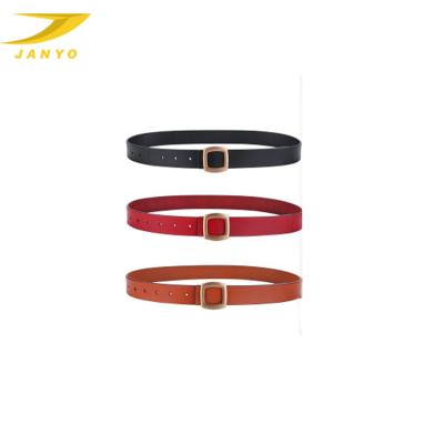 China ALLOY factory selling fashionable new design women's leather belt for sale