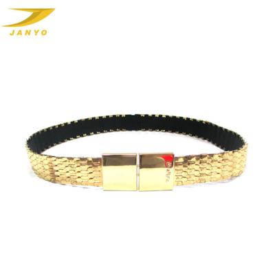 China Fashion factory eco-friendly custom made metal tassel golden belt for women for sale