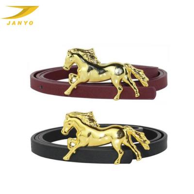 China Latest Design Fashion Women's Buckle Animal Skin Belts In High Quality PU Leather for sale