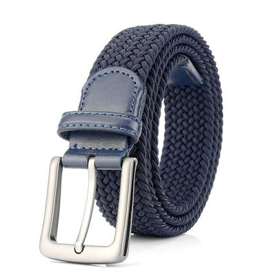 China New Braided ALLOY Canvas Woven Elastic Stretch Belts With Multicolor For Men Women Junior Belt for sale