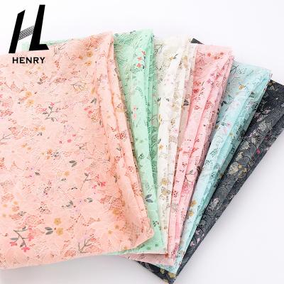 China Cheap Viable Popular Garment Material Price Flower Style Pattern Digital Printing 100% Polyester Woven Mesh Fabric For Garment for sale