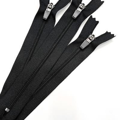 China Factory Wholesale Sales Diy Tailor Sewing Garments Pants Hot Viable Black Nylon Zipper High Quality Cheap Zipper for sale