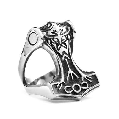 China Customized Vintage Viking Rings for Men's Jewelry Ask for Customized Sample Stainless Steel Vintage Viking Rings for Men's Jewelry for sale