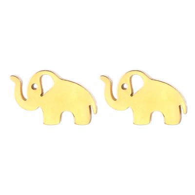 China 316l stainless steel elephant stud earrings ready to ship hot selling 316l stainless steel elephant stud earrings for sale