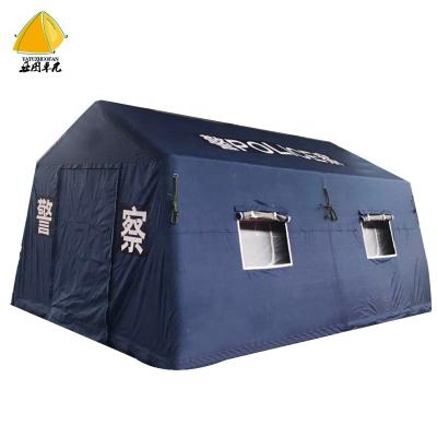 China Inflatable Camouflage/Field Game Disaster Tents Tent With 420D 600D Oxford Cloth And PVC Airtight Pillar Big Size for sale