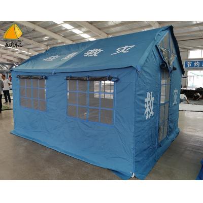 China UV Resistant Tube Tent Emergency 12 Person Camping Tent Army Tent Used for sale