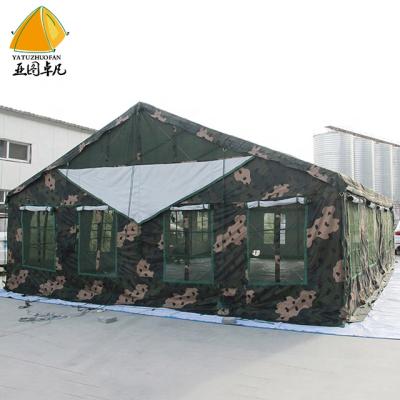 China Extended Type Waterproof Heavy Duty Cotton Canvas Insulated Army Green Tent for sale