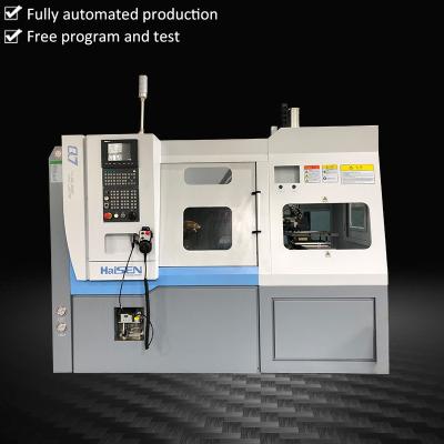 China Building Material Shops Chinese Economic CNC Flat Bed Tool CE Certificate CE Precision Precision Lathe Tape Automatic Lathe Machine With Bar Driver for sale