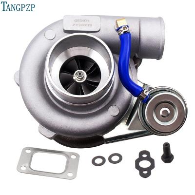 China GT2871 GT25 GT28 T25 GT2860 CA18DET turbo turbocharger oil water AR .64/.6 superheater tuning turbine for OEM size 1.8-3.0L for sale