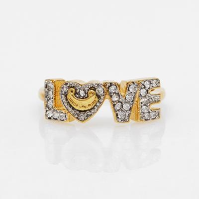 China Newest CLASSIC Promotional Hot Sale Latest High Quality LOVE Love Ring Personalized Jewelry For Girlfriend Gift for sale