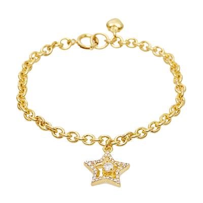 China FASHIONABLE all kinds of hot sale fashion jewelry wholesale custom romantic and beautiful bracelet star heart bracelet for sale