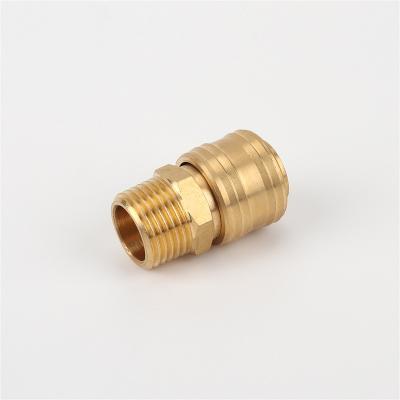 China Building Material Shops Pneumatic Hose Metal Coupler Quick Release Quick Release Push On German Type Self Lock Fitting Female Quick Coupling Adapters for sale