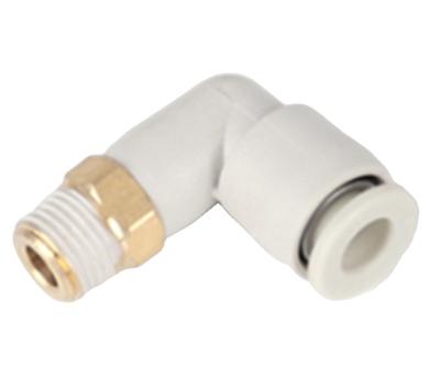 China Building material shops KB2L pneumatic components smc type external thread elbow plastic pneumatic tube quick plug internal thread connector for sale