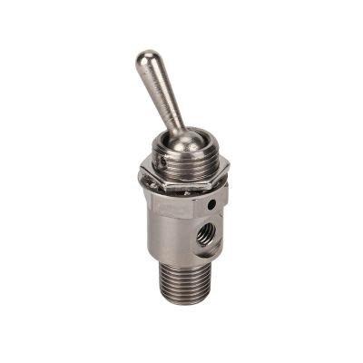 China Material of Construction Shop TAC Exhaust Valve 2 Position 2 Way Manual On/Off Toggles Basic Switch Valves Pneumatic Valve Mechanical Air for sale