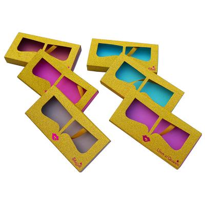 China Recycled Materials Best Selling Products Magnetic Eyelash Square Boxes Lid Gift Box With Ribbon for sale