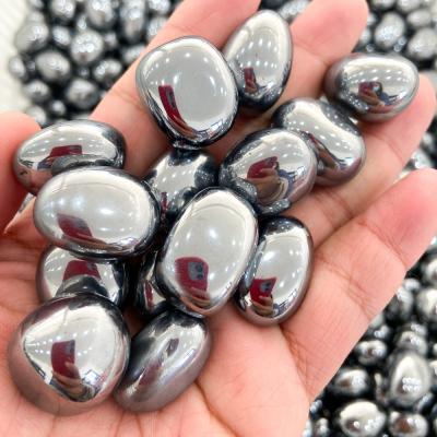 China Quartz Stone Crystal Gravel Terahertz Tumbled Stone from Crystal Hot Sale Natural Tumbled for sale