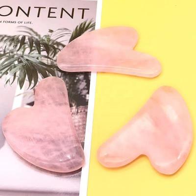 China Wholesale China Folk Crafts Healing Natural Crystals Rose Quartz Gua Sha Boards for sale