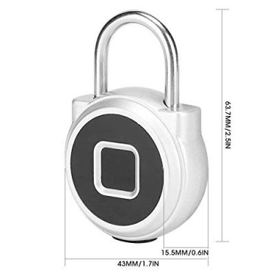 China Electronic USB Rechargeable Fingerprint Padlock Smart Code Anti-peep Door Lock Luggage Keyless Case Lock Anti Theft for sale