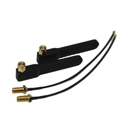 China 3dBi Antena 2.4G Small Straight Rubber Whip WIFI Long Ringed Antenna for sale