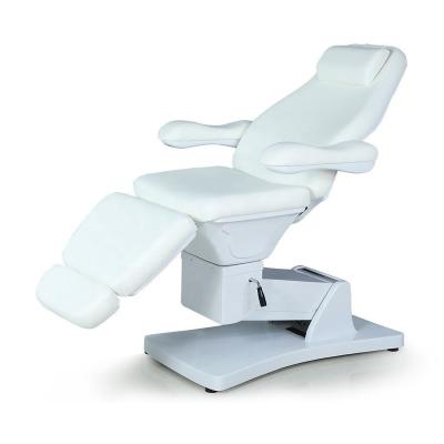 China Contemporary Luxury 4 Motors Recline Facial Bed Lash Cosmetic Chair Beauty Salon Spa Rotation Treatment Table Extension Electric Massager for sale