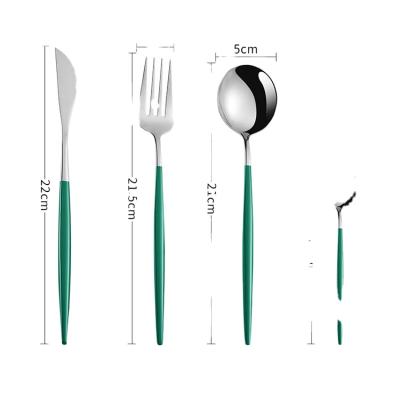 China High Quality Disposable Cutlery Set Stainless Steel Fork Set Silver Cutlery Dinnerware Set Knife Spoon and Fork for sale