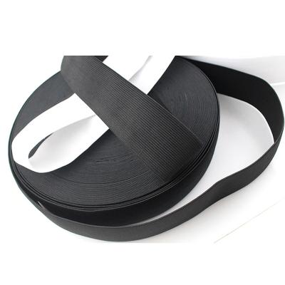 China Fabric Multi-size Black and White Elastic Bands Elastic Ribbon Clothing Bags Pants DIY Accessories Elastic Rubber Sewing Elastic Band for sale