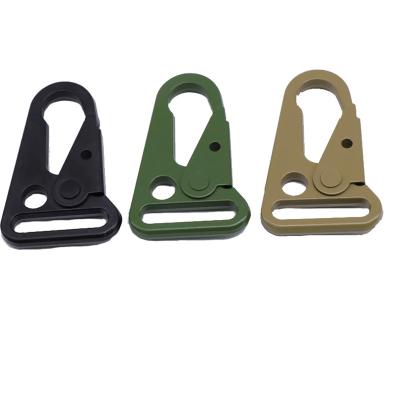 China Tactical Metal Snap EDC Gear Sling Gun Strap Carabiner Metal Spring Olecranon Buckle Hook Outer Key Chain Clasp for sale