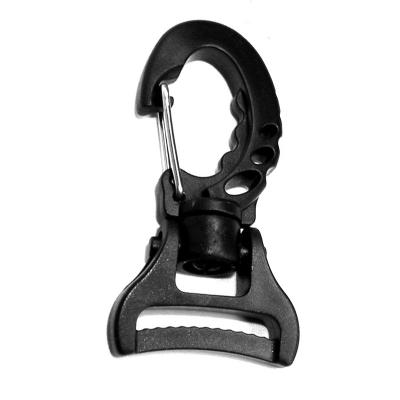 China Snap Hook Plastic Plastic Swivel Clip Hook For Black Key Chain Backpack Buckle Belt Strap Gancio Cinturone Belt Hook for sale