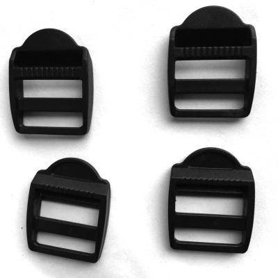 China Plastic Plastic Tri Slider Buckle Ladder Lock For Backpack Strap Adjuster Bag Webbing Adjustment Accessories 25mm Rectangle for sale