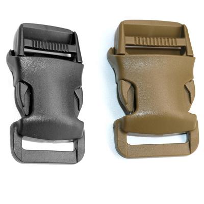 China Plastic Plastic Backpack Release Buckle Bag Strap Side Clip Hook Webbing Adjustment Buckles Military Clasp for sale