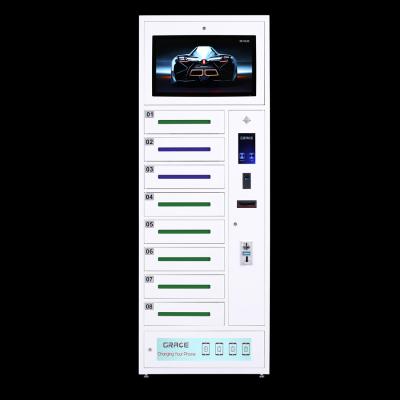 China Smart Mobile Phone 8 Bay Mobile Phone Credit Card Tablet Charging Station Locker Vending Machine Kiosk en venta