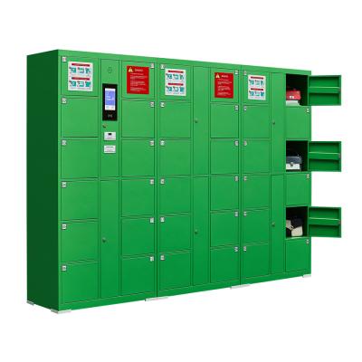 China Wlan Steel Electronic Barcode Cold Rolled Intelligent Smart Locker For Supermarket for sale