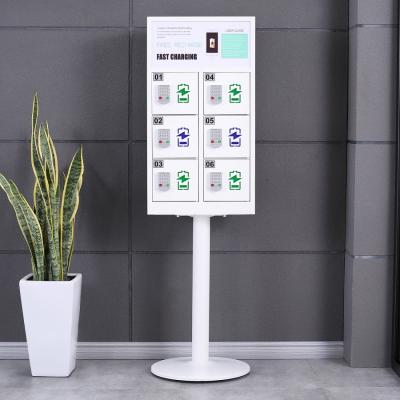 China Cell Phone 6 Ports Charging Station Locker For Mobile Phone Te koop