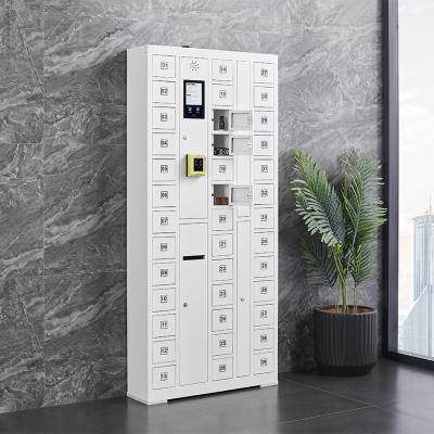 중국 30 Bay Credit Card Payment Function Metal Storage Key Cabinet Cold Rolled Steel Smart Locker 판매용