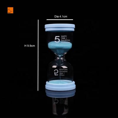 China Silicone 5/10/15/20/30 Minutes Hourglass Sand Timer Safe Gifts Cover Contemporary Colorful Sand Timer Opens Home Decoration for sale