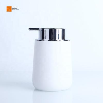 China European Style 300ml Holder Foam Hand Soap Dispenser Foam Pump Bottle Liquid Bathroom White Shampoo Soap Dispenser for sale