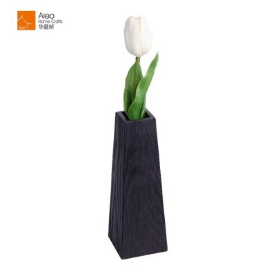 China Modern High Quality Modern Decoration Small Dark Brown Flower Vase For Hotel Decorate for sale