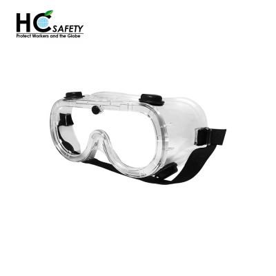 China Disposable EN 166 Level Safety Goggles A611-1 PVC Protective Plastic Anti Fog for sale