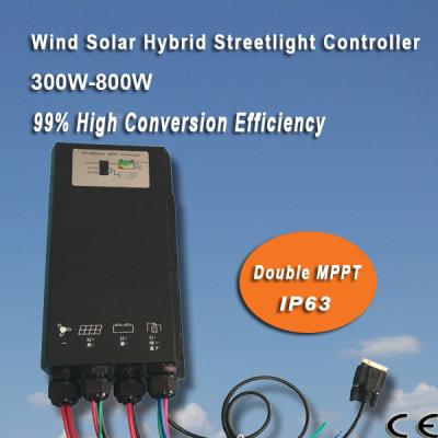 China Wind Controller Double MPPT Wind Solar Street Light Controller 300W 12V for sale