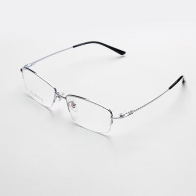 China Modern Mens Blue Light Glasses Frames Anti Shape Titanium Glass Frame for sale