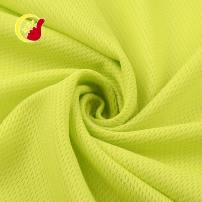 China Fashion color sports pattern 100 solid dry fit polyester 75D/36F bird eye mesh fabric anti-static for clothing for sale