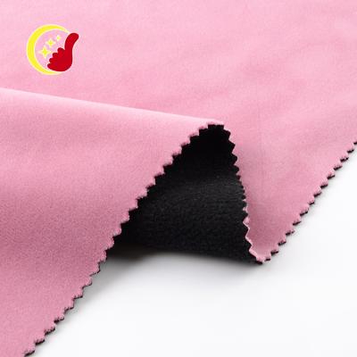 China The other side fashion design bonded fleece dty one antipilling super soft velvet fabric for sale