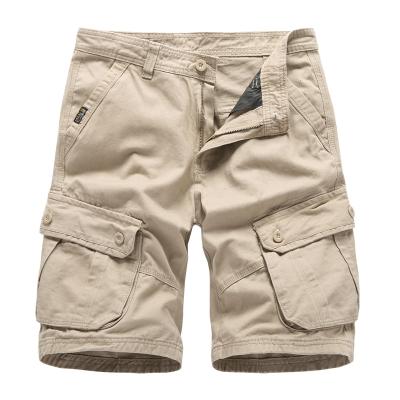 China Anti-Wrinkle Hot Sale Summer Men's Casual Drawstring Shorts Mens Washed Cotton Leisure Cargo Shorts Half Pants With Pockets for sale