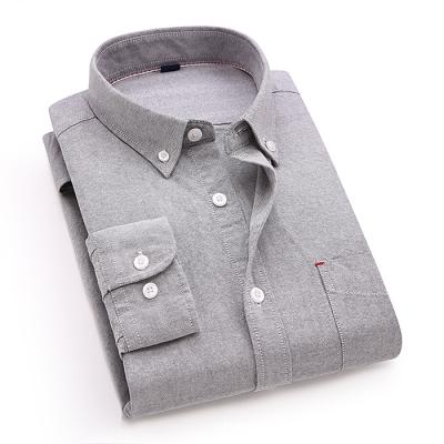 China 100% Casual Shirt Anti-pilling Latest Design Cotton Long Sleeve Custom Wholesale Formal Dress Shirt Slim Fit For Men for sale