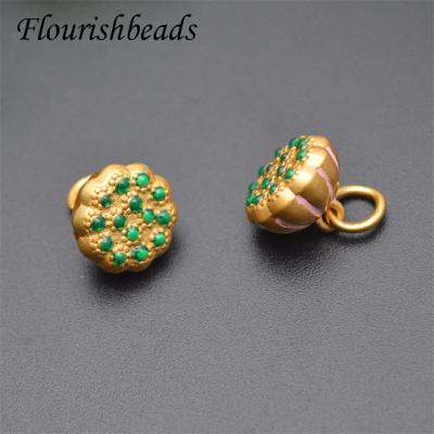 China Color Can Remain Long Time Unique Design Gold Plated Cute Little Enamel Charm For Jewelry Making for sale