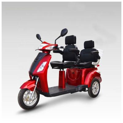 China Titanium red pwerful 1000W 60V20Ah lead acid battery electric tricycle for passenger for sale