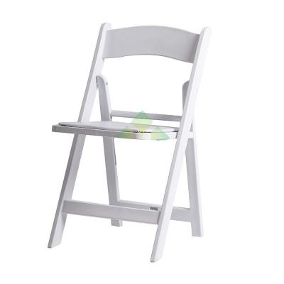 China Modern Garden Wimbledon Resin Wedding Folding Chair for sale